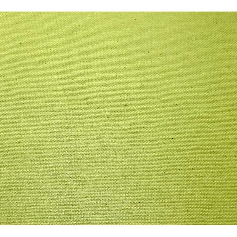 Trousse longue en coton enduit vert amande